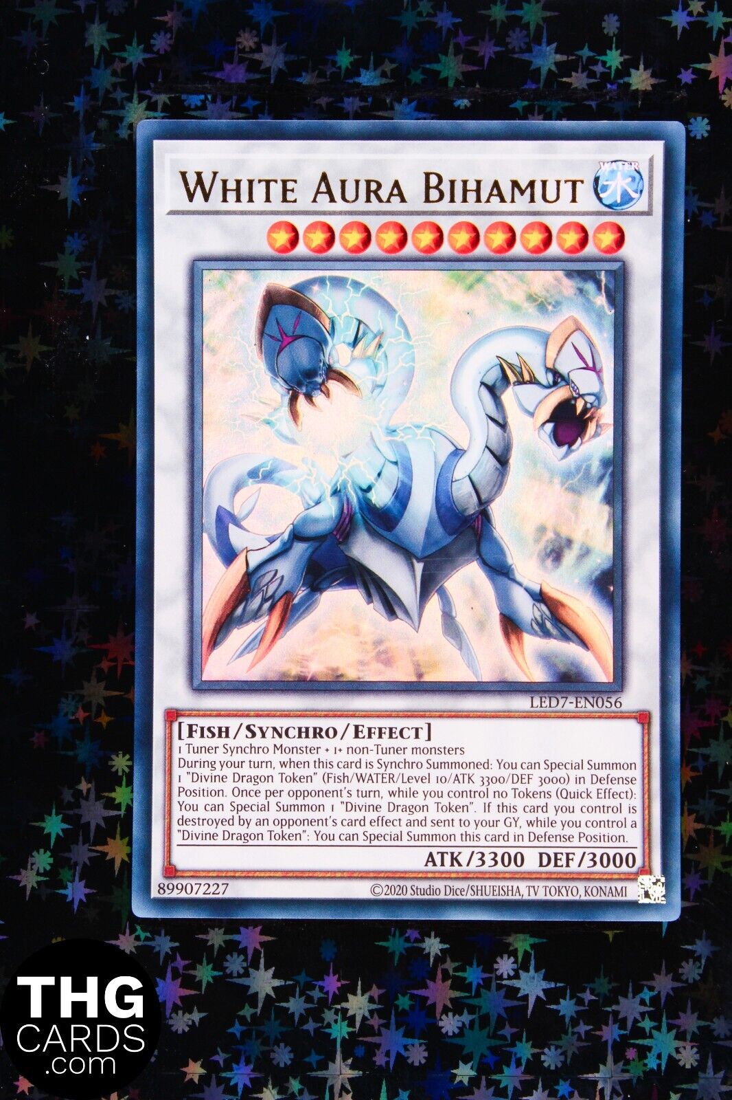 White Aura Bihamut LED7-EN056 Ultra Rare Yugioh Card