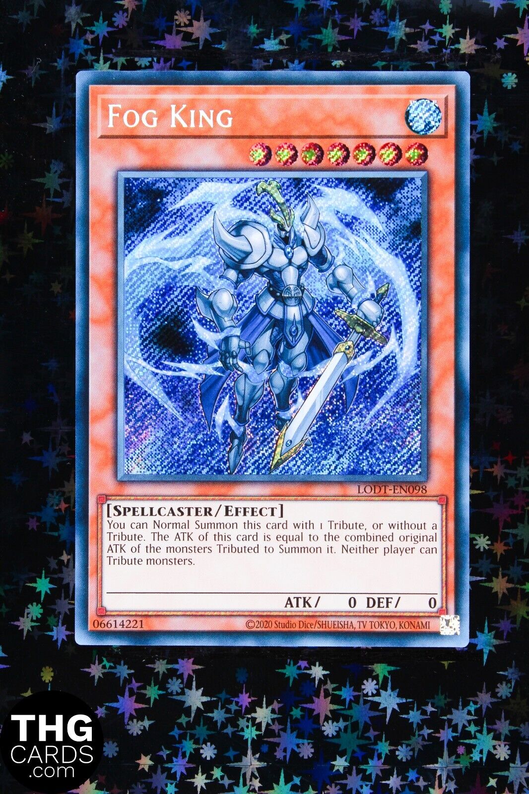 Fog King LODT-EN098 Secret Rare Yugioh Card 2024 Reprint