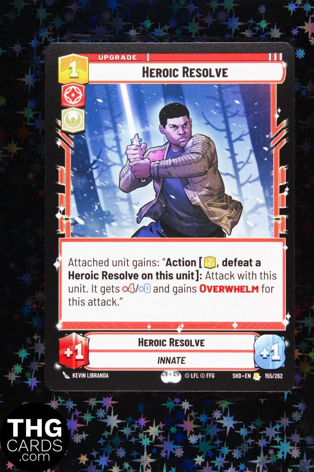 Heroic Resolve 155/262 Rare Star Wars Unlimited Card SHD