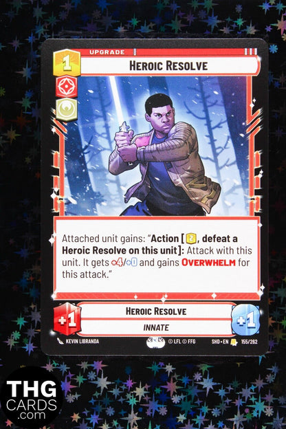 Heroic Resolve 155/262 Rare Star Wars Unlimited Card SHD