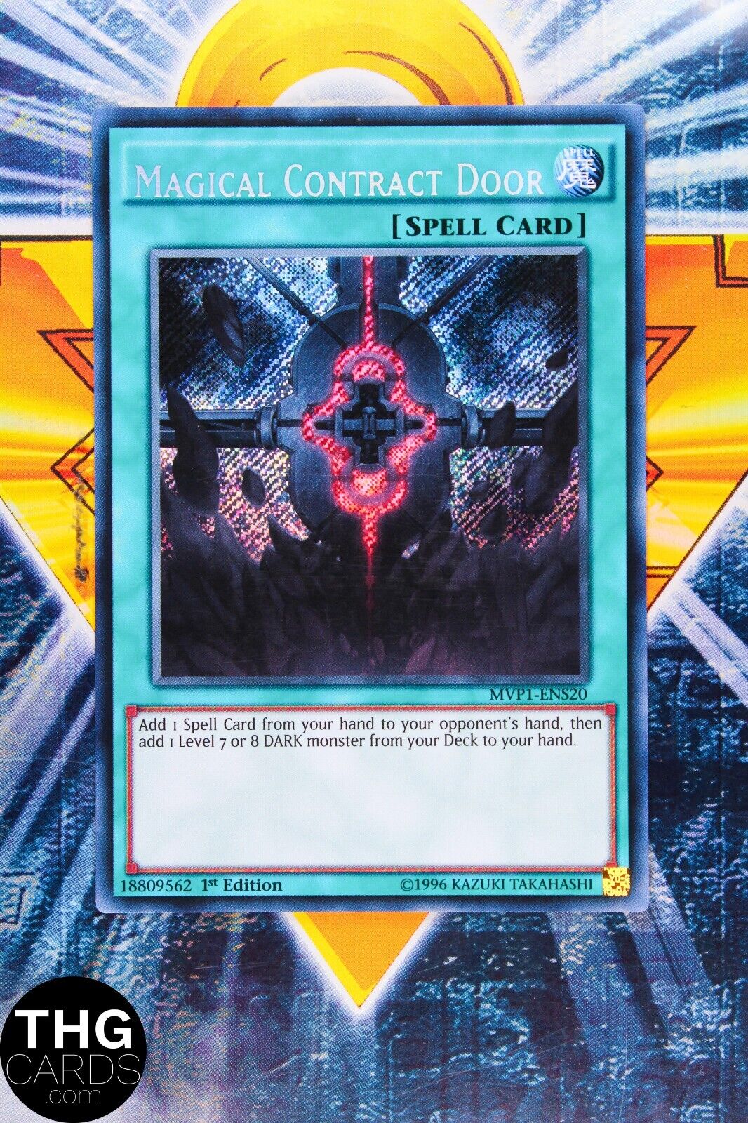 Magical Contract Door MVP1-ENS20 1st Edition Secret Rare Yugioh Card