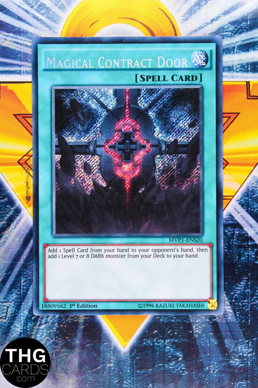 Magical Contract Door MVP1-ENS20 1st Edition Secret Rare Yugioh Card