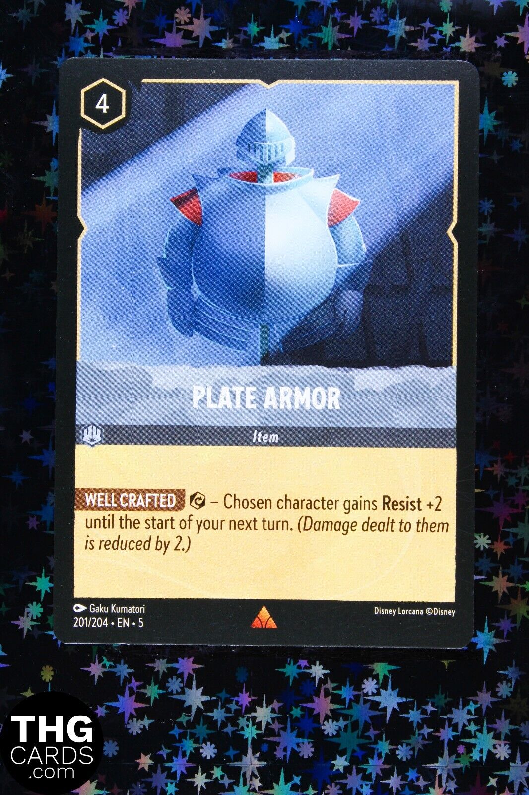 Plate Armor 201/204 Rare Lorcana Card EN 5