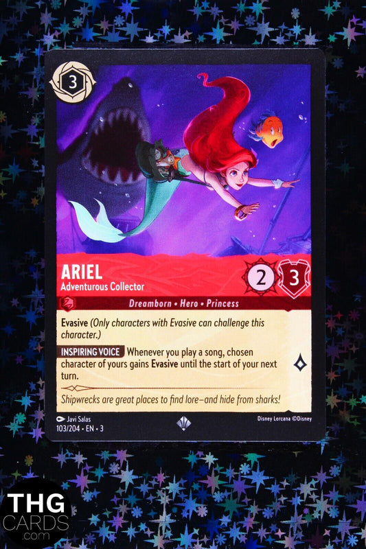 Ariel, Adventurous Collector 103/204 Super Rare Lorcana Card EN 3