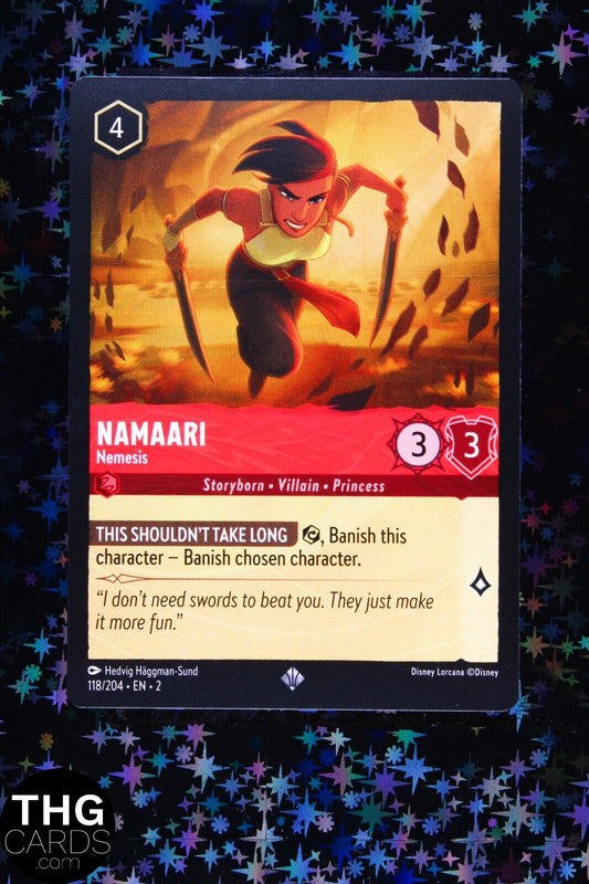 Namaari, Nemesis 118/204 Super Rare Lorcana Card EN 2