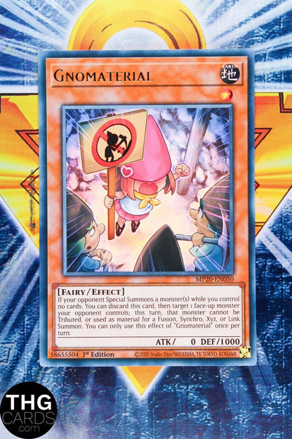 Gnomaterial MP20-EN050 1st Edition Ultra Rare Yugioh Card