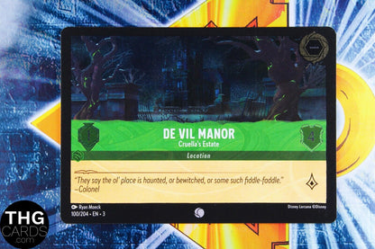 De Vil Manor Cruella's Estate 100/204 Foil Common Lorcana Into the Inklands Card