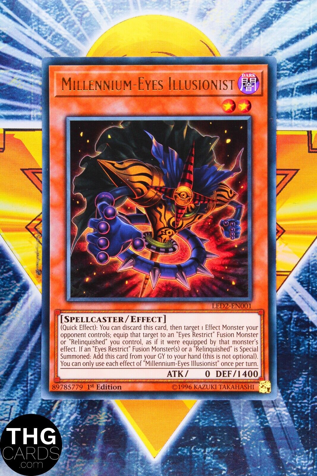 Millennium-Eyes Illusionist LED2-EN001 1st Edition Ultra Rare Yugioh Card