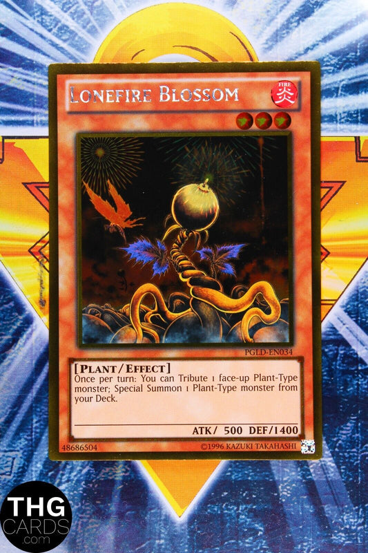 Lonefire Blossom PGLD-EN034 Gold Ultra Rare Yugioh Card