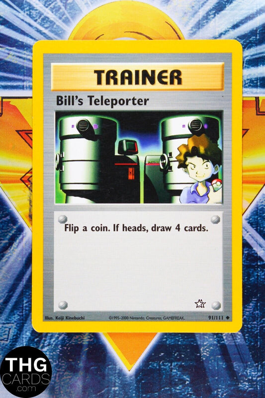 Bill's Teleporter 91/111 Uncommon Neo Genesis Pokemon Card