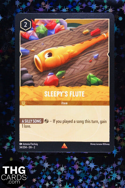 Sleepy's Flute 34/204 Rare Lorcana Card EN 2