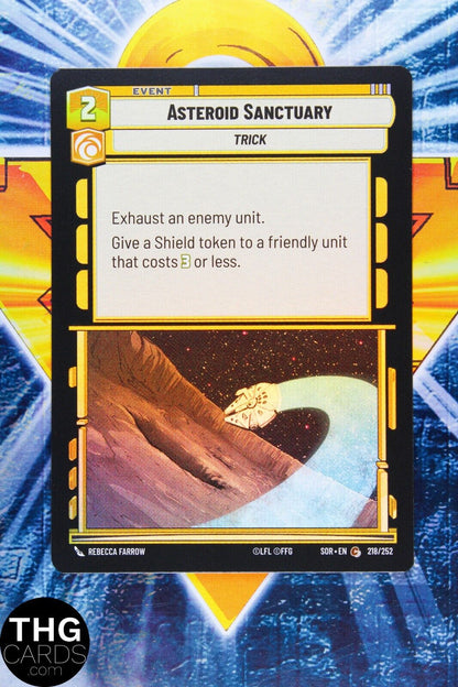 Asteroid Sanctuary - Trick 218/252 Common Foil Star Wars Unlimited Card