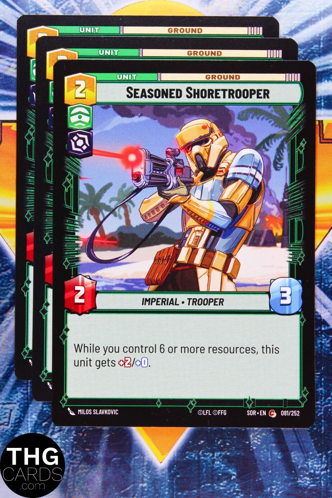 Seasoned Shoretrooper 081/252 Common Star Wars Unlimited Card Playset