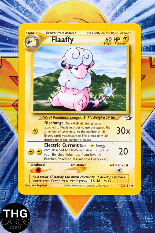 Flaaffy 34/111 Uncommon Neo Genesis Pokemon Card