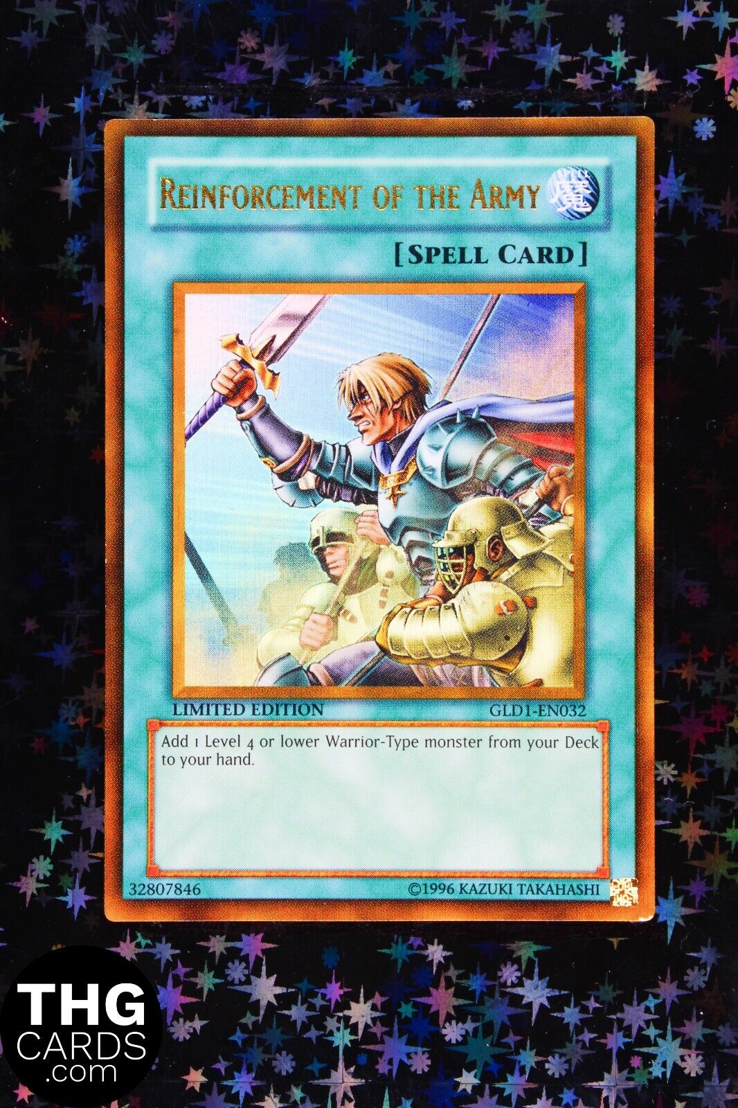 Reinforcement of the Army GLD1-EN032 Gold Ultra Rare Yugioh Card