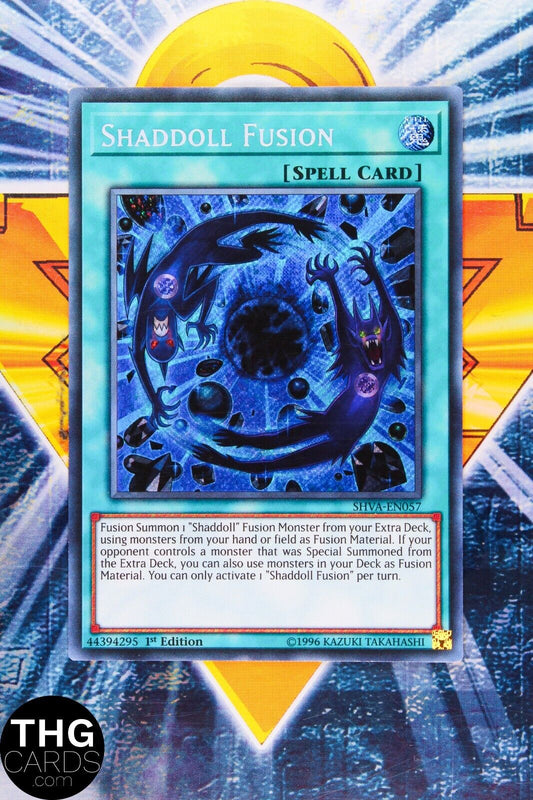 Shaddoll Fusion SHVA-EN057 1st Edition Secret Rare Yugioh Card