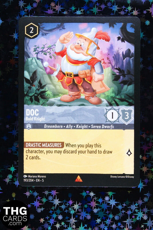 Doc, Bold Knight 193/204 Rare Lorcana Card EN 5