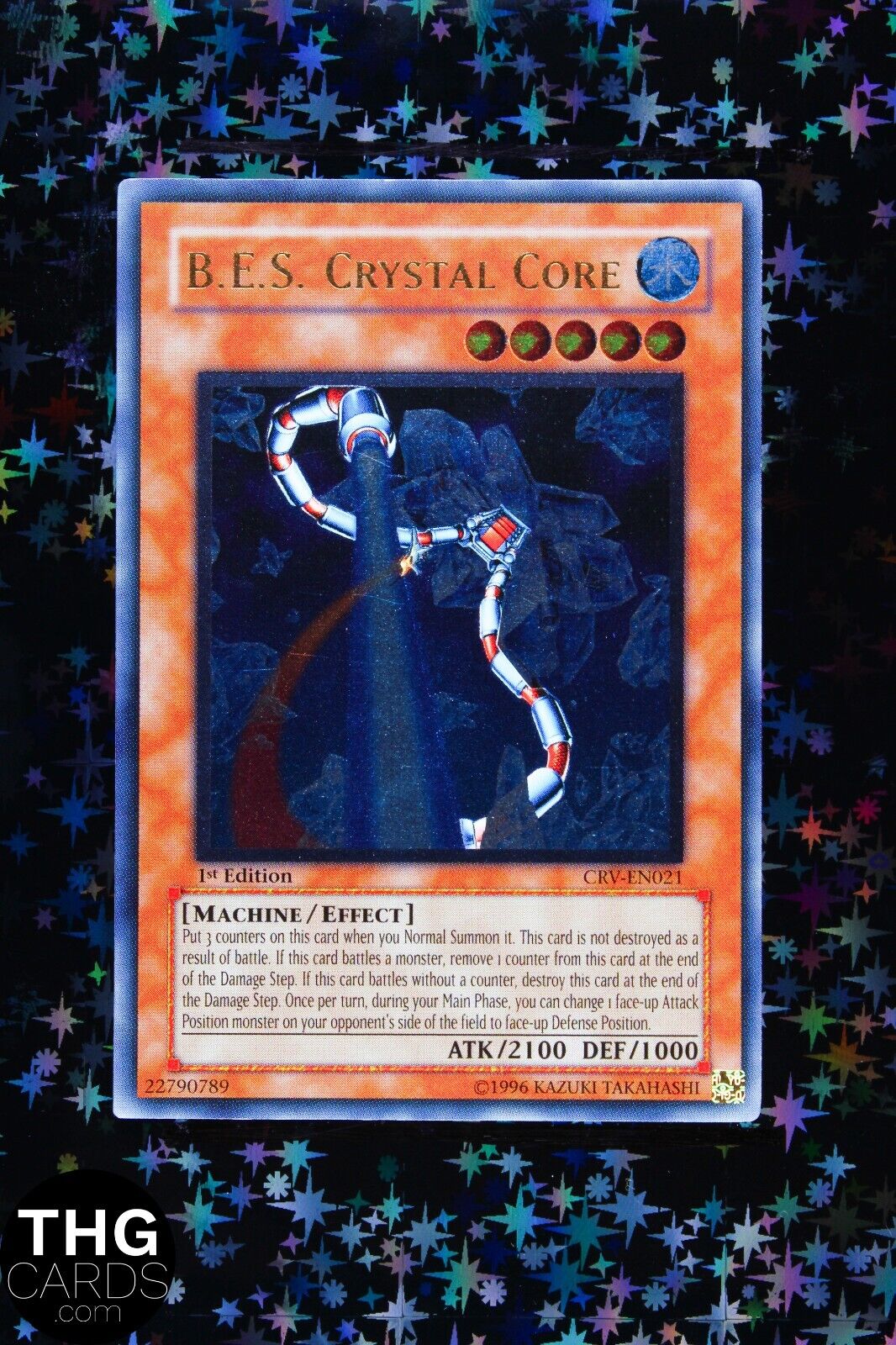 B.E.S. Crystal Core CRV-EN021 1st Edition Ultimate Rare Yugioh Card