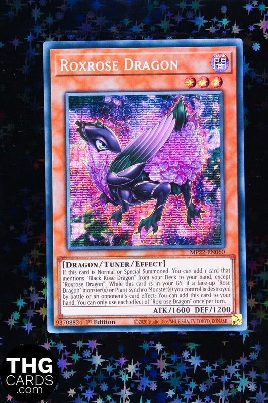 Roxrose Dragon MP22-EN060 1st Ed Secret Rare Yugioh Card