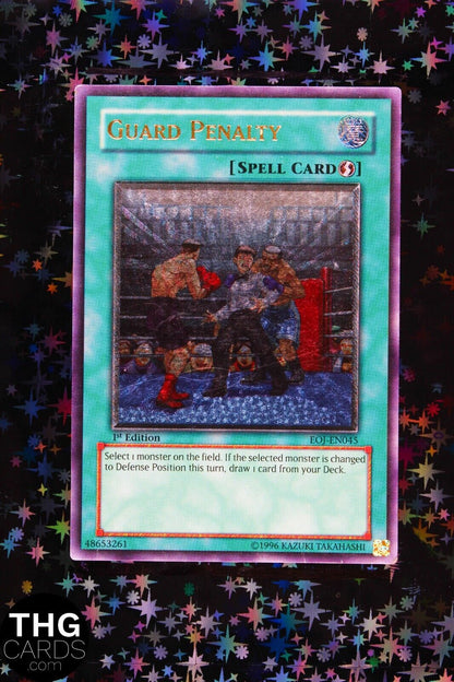 Guard Penalty EOJ-EN045 1st Edition Ultimate Rare Yugioh Card