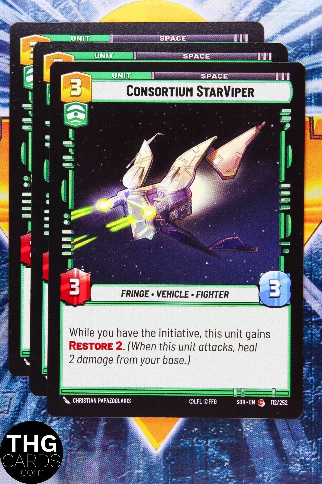 Consortium StarViper 112/252 Common Star Wars Unlimited Card Playset