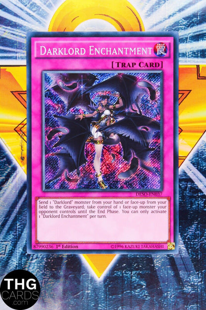 Darklord Enchantment DESO-EN037 1st Edition Secret Rare Yu-Gi-Oh Card