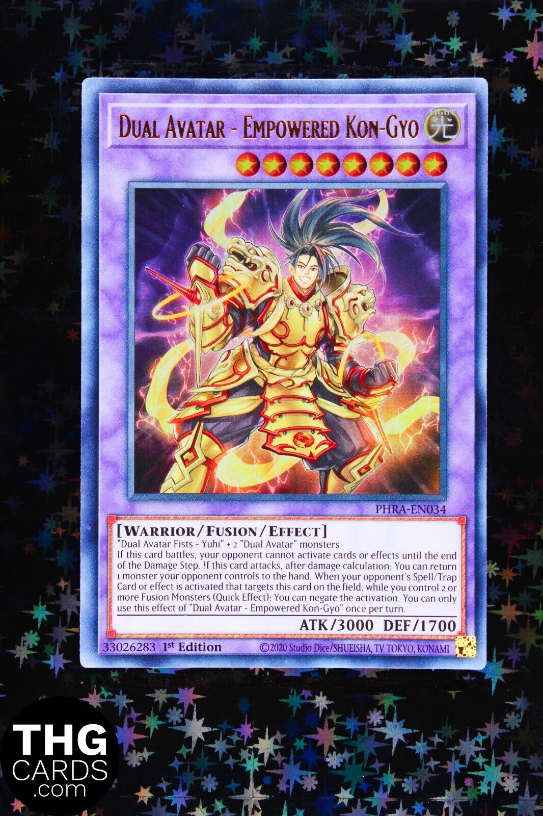 Dual Avatar - Empowered Kon-Gyo PHRA-EN034 1st Edition Ultra Rare Yugioh Card