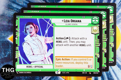 Leia Organa 009/252 Common Star Wars Unlimited Card Playset