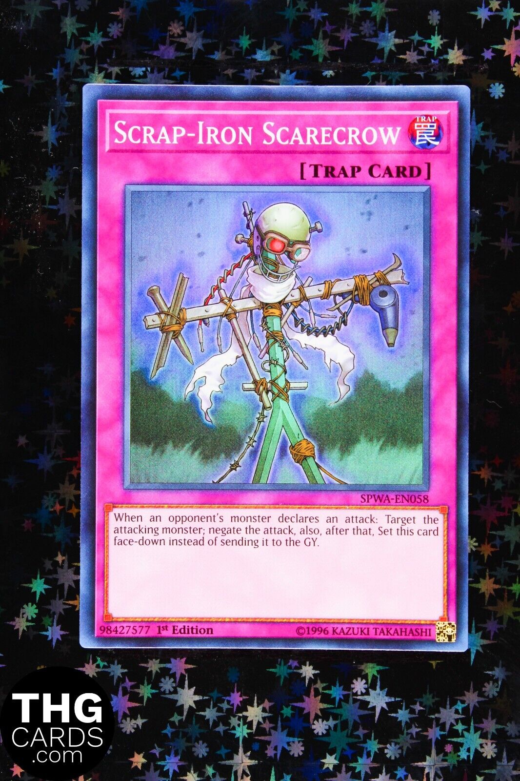 Scrap-Iron Scarecrow SPWA-EN058 1st Edition Super Rare Yugioh Card