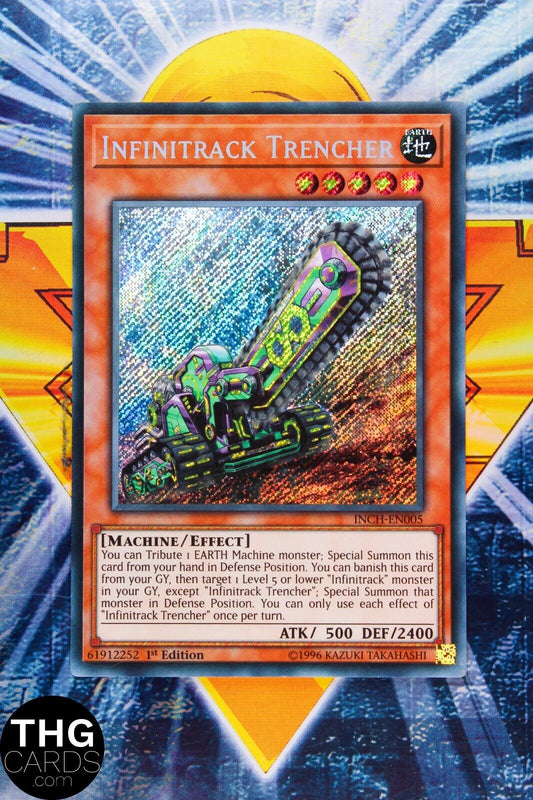 Infinitrack Trencher INCH-EN005 1st Edition Secret Rare Yugioh Card