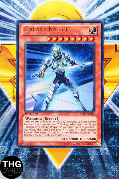 Galaxy Knight ZTIN-EN012 1st Edition Ultra Rare Yugioh Card