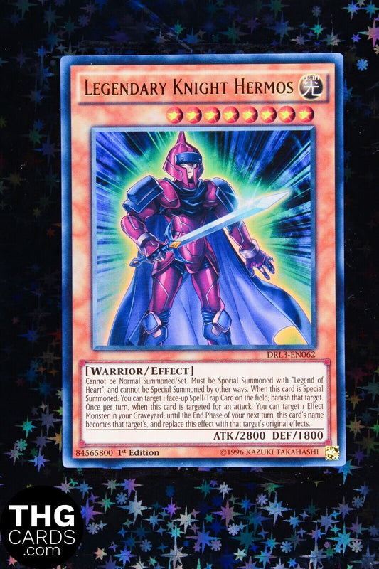 Legendary Knight Hermos DLCS-EN003 1st Edition Ultra Rare Yugioh Card