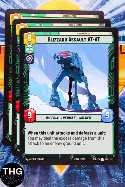 Blizzard Assault AT-AT 088/252 Uncommon Star Wars Unlimited Card Playset