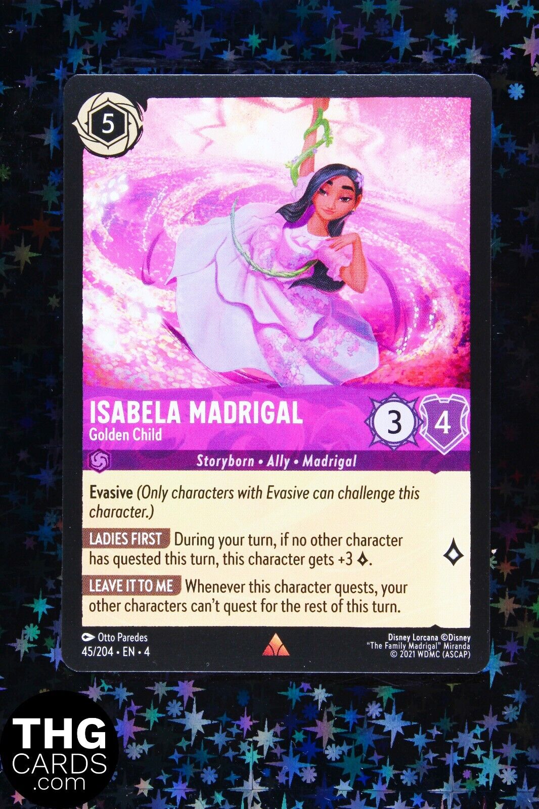 Isabela Madrigal, Golden Child 45/204 Rare Lorcana Card EN4