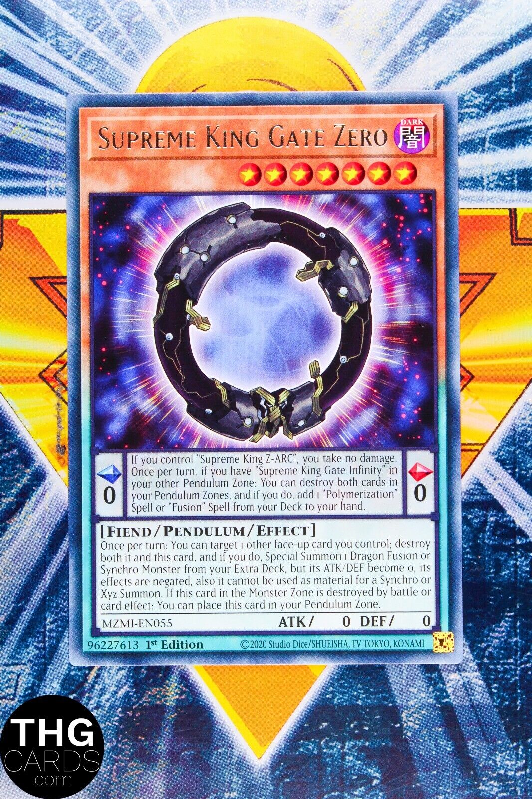 Supreme King Gate Zero MZMI-EN055 1st Edition Rare Yugioh Card