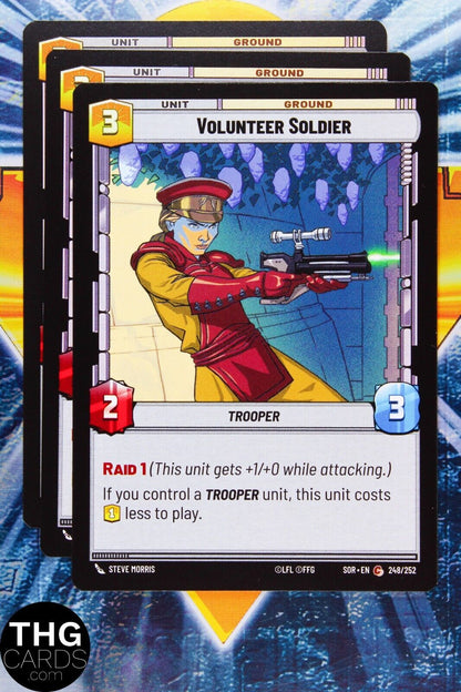 Volunteer Soldier 248/252 Common Star Wars Unlimited Card Playset