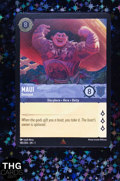 Maui, Demigod 185/204 Rare Foil Lorcana Card EN 1