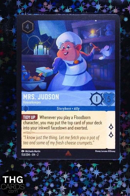 Mrs. Judson, Housekeeper 153/204 Rare Foil Lorcana Card EN 2