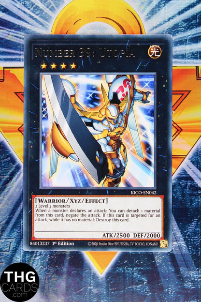 Number 39: Utopia KICO-EN042 1st Edition Rare Yugioh Card Playset