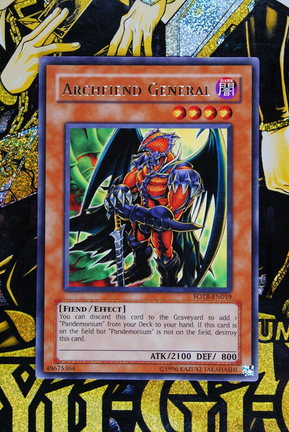 Archfiend General FOTB-EN019 Rare Yugioh Card