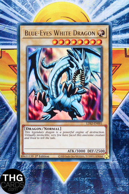 Blue-Eyes White Dragon LDS2-EN001 1st Edition Ultra Rare Yugioh Card
