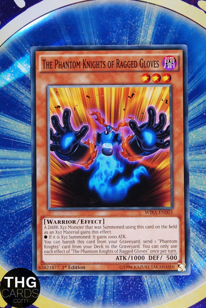 2 x The Phantom Knights of Ragged Gloves WIRA-EN003 1st Common Yugioh Card Set