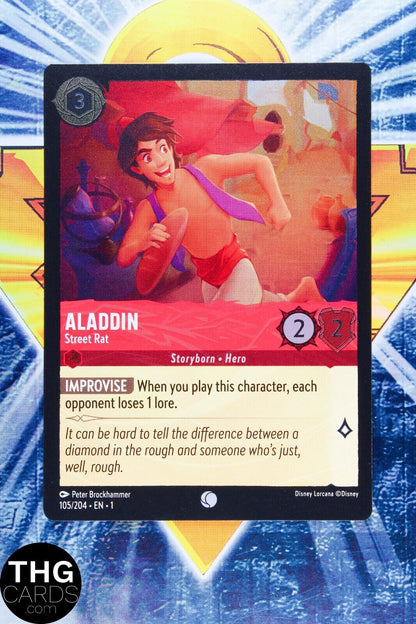 Aladdin, Street Rat 105/204 Foil Common Lorcana First Chapter Card