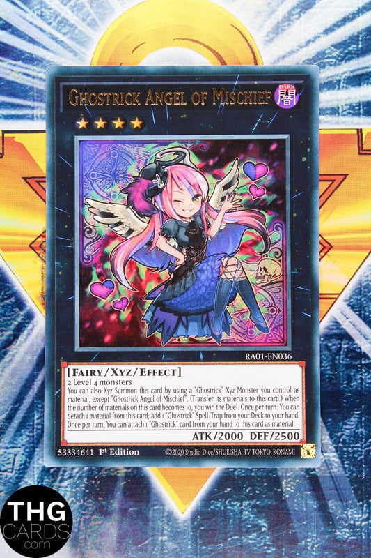 Ghostrick Angel of Mischief RA01-EN036 1st Ed Ultra Rare Yugioh Card