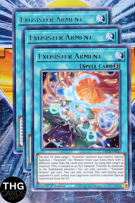 Exosister Arment GRCR-EN022 1st Edition Rare Yugioh Card Playset