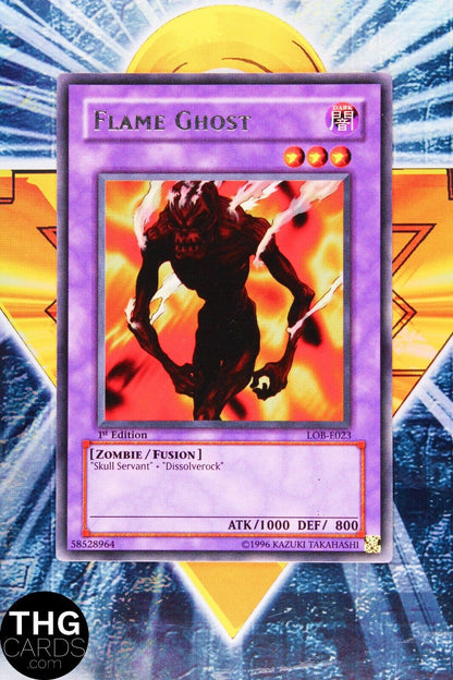 Flame Ghost LOB-E023 1st Edition Rare Yugioh Card
