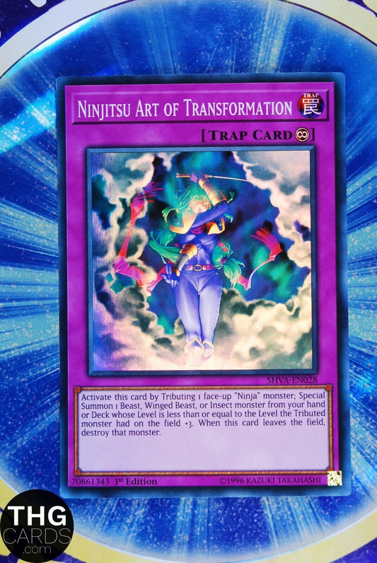 Ninjitsu Art of Transformation SHVA-EN028 1st Edition Super Rare Yugioh Card