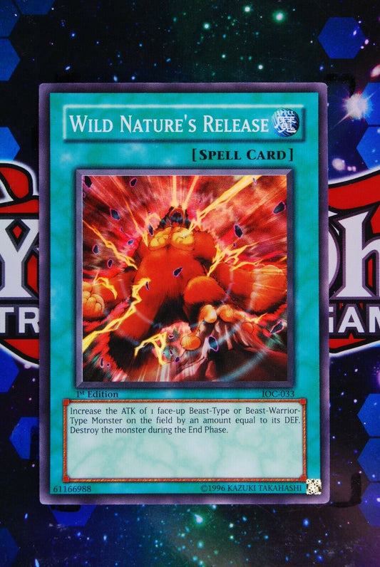 Wild Natures Release IOC-033 1st Edition Super Rare Yugioh Card