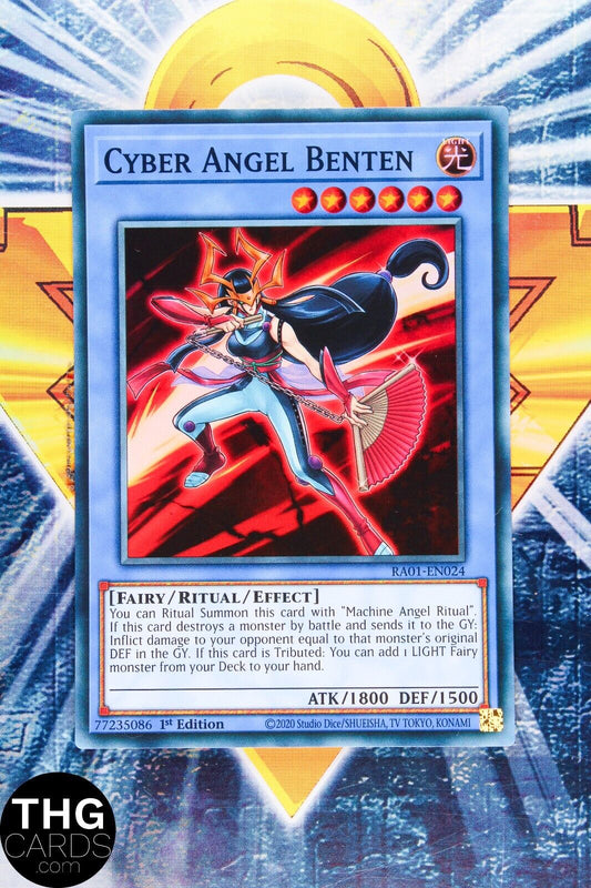 Cyber Angel Benten RA01-EN024 1st Edition Super Rare Yugioh Card