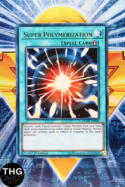 Super Polymerization DUDE-EN040 1st Edition Ultra Rare Yugioh Card